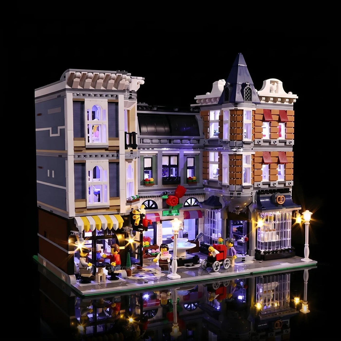 LED light kit for LEGO® Icons Assembly Square #10255 | Bright My Bricks