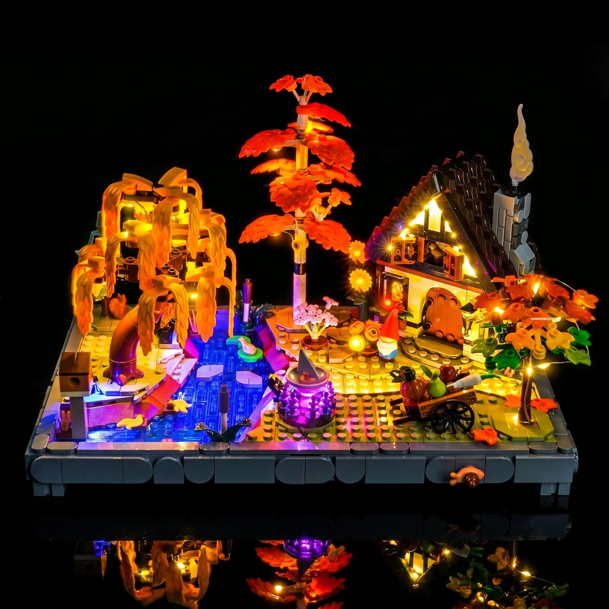 LED light kit for LEGO® Icons Autumn Cottage Garden #11372 | Bright My Bricks