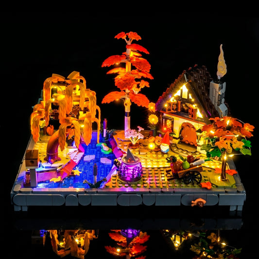 LED light kit for LEGO® Icons Autumn Cottage Garden #11372 | Bright My Bricks