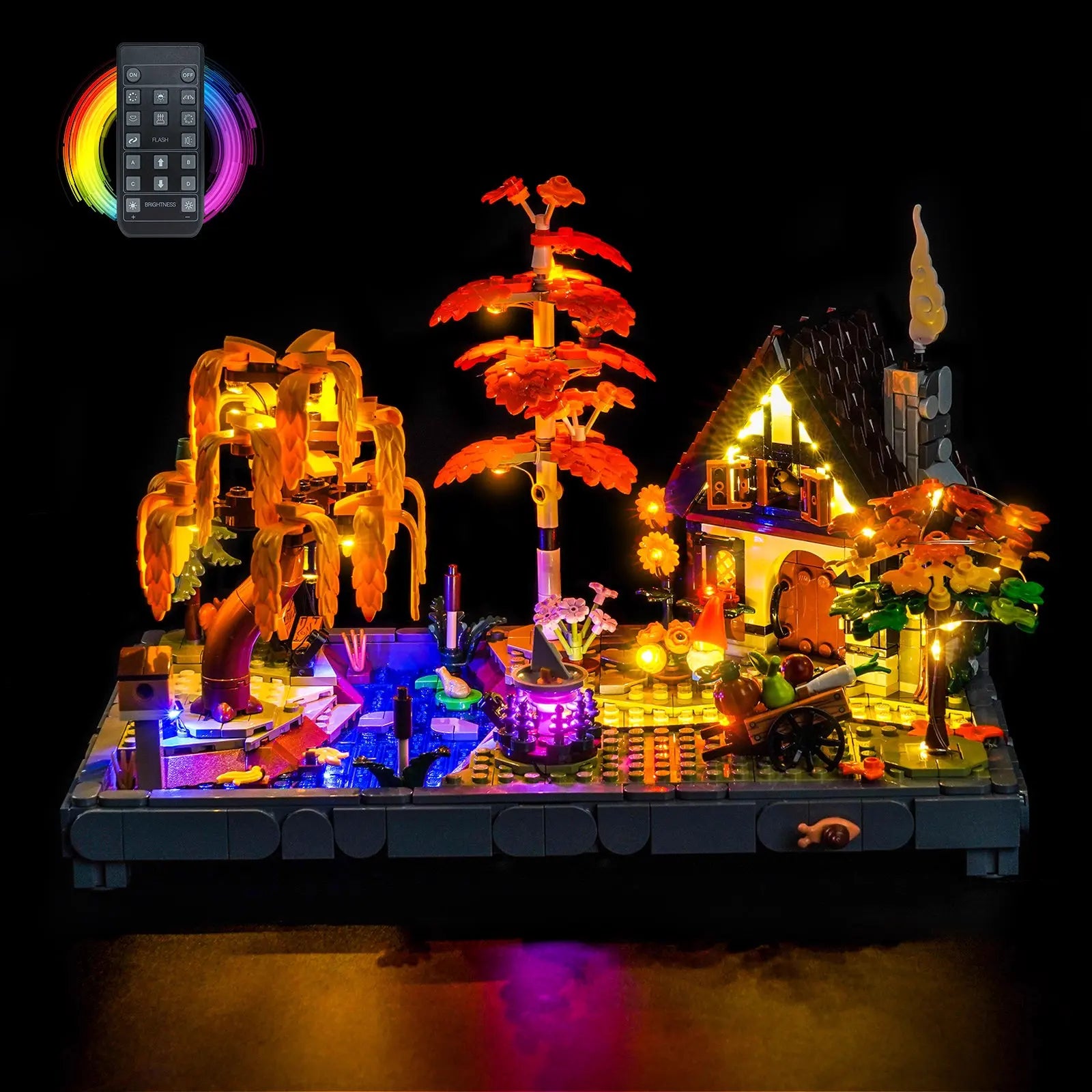 Light Kit for LEGO Icons Autumn Cottage Garden #11372 - Bright My Bricks