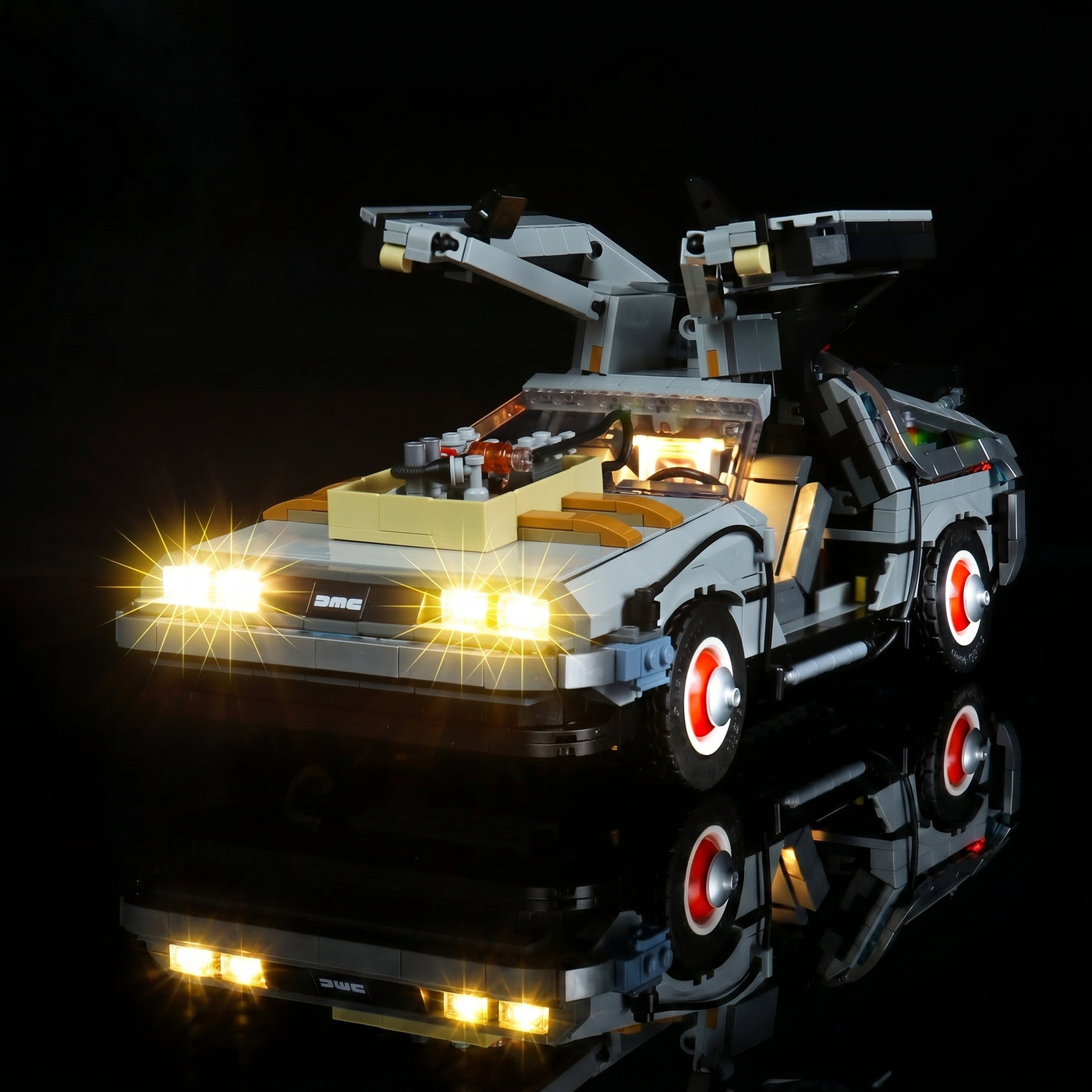 LED light kit for LEGO® Icons Back to the Future Time Machine #10300 | Bright My Bricks