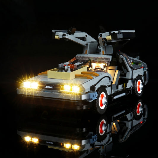 LED light kit for LEGO® Icons Back to the Future Time Machine #10300 | Bright My Bricks