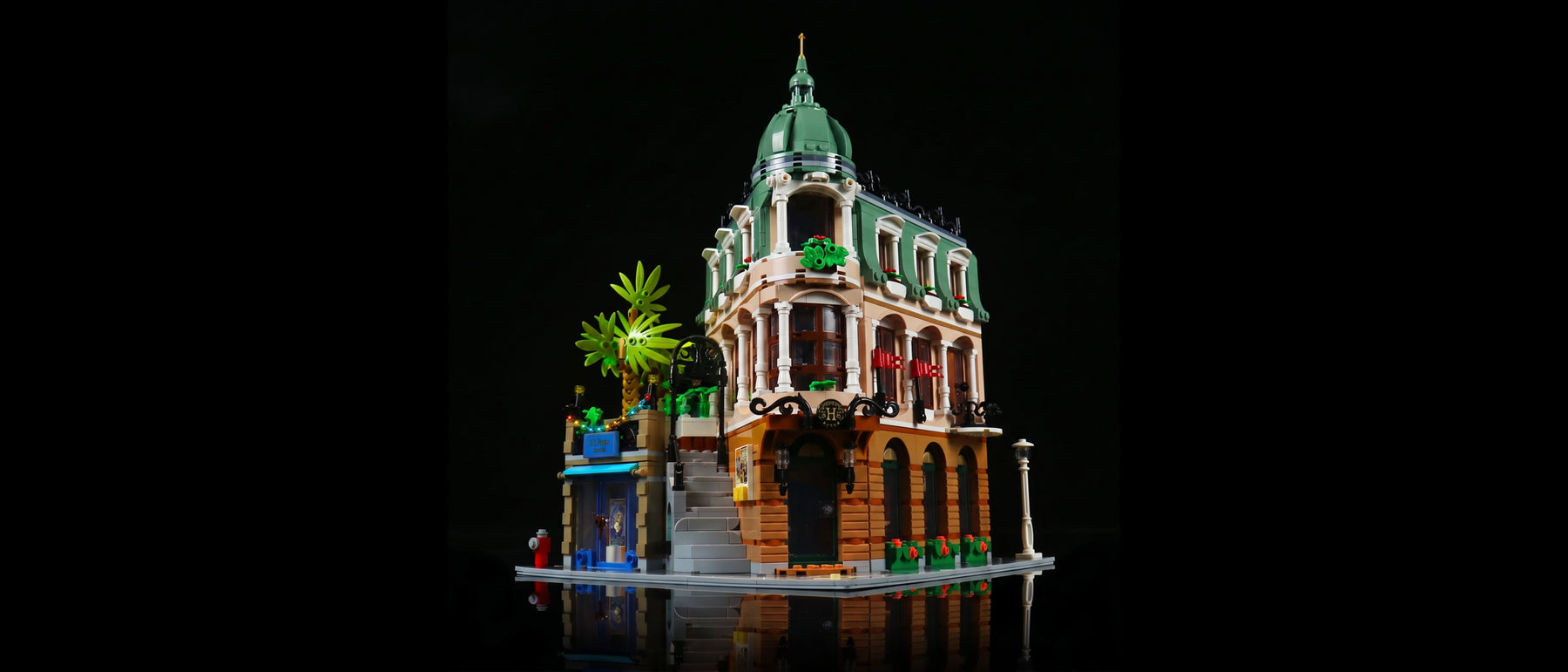 LED-Beleuchtungsset für LEGO® Boutique-Hotel #10297 — standard build, without the LED light kit