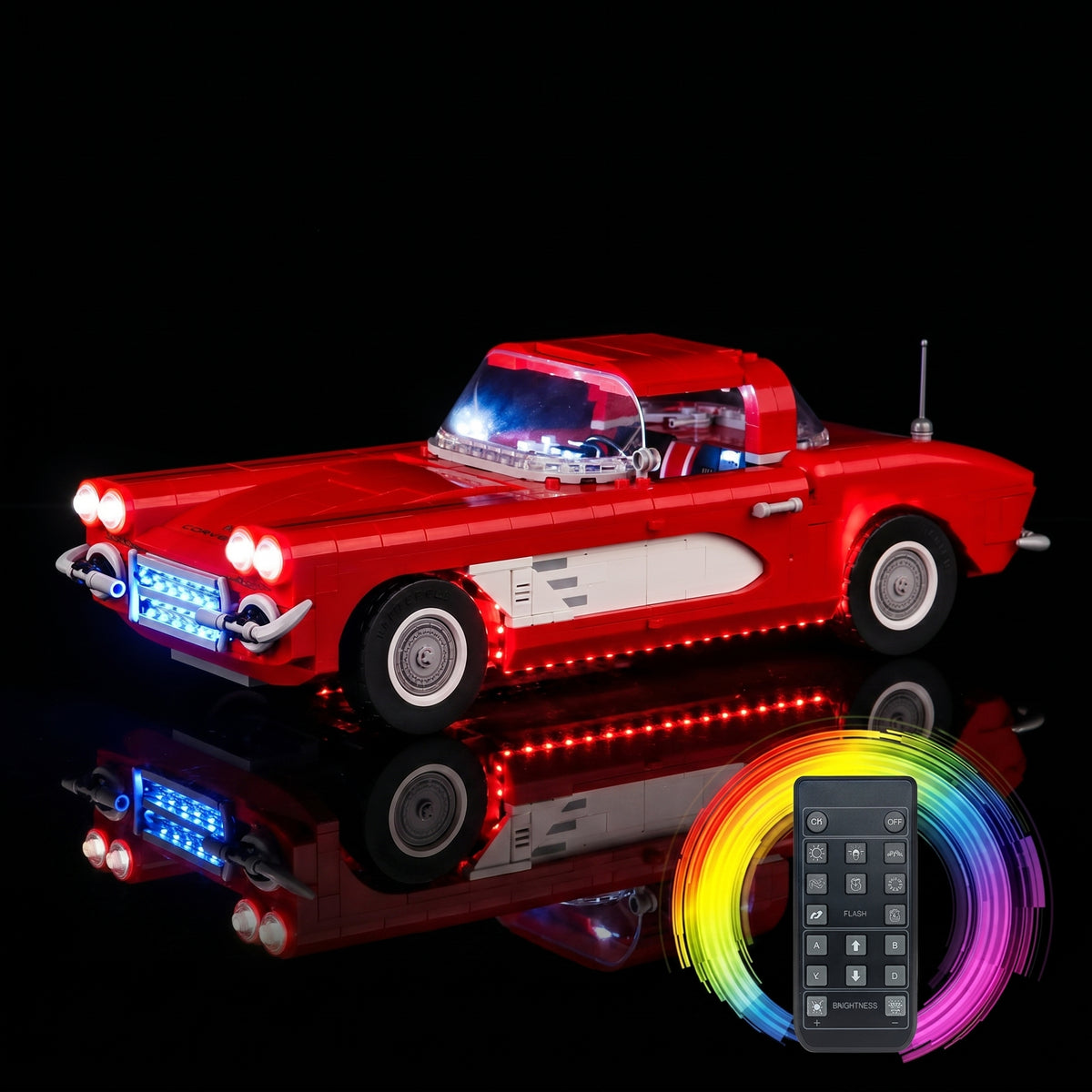 LED light kit for LEGO® Icons Chevrolet Corvette #10321 | Bright My Bricks