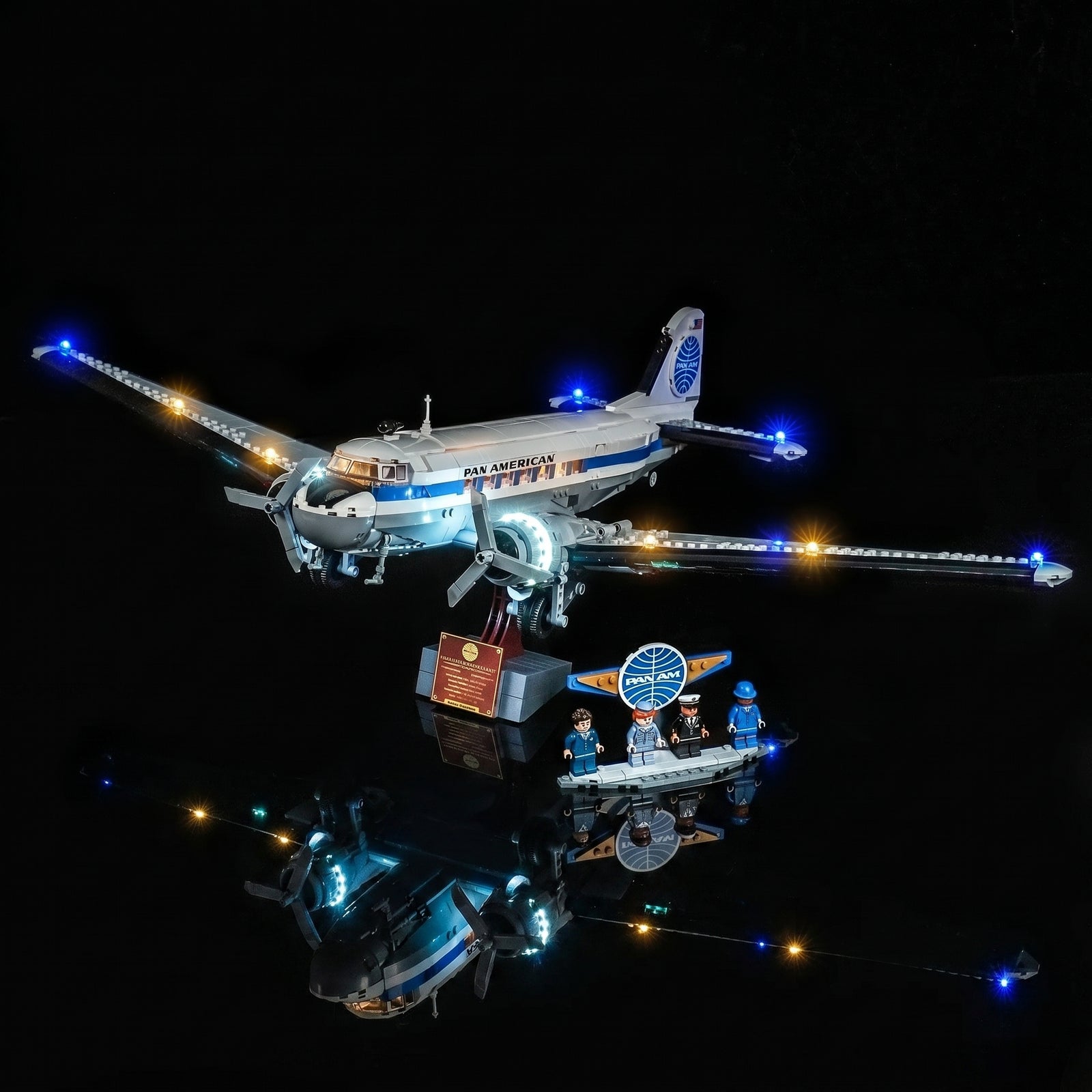 Kit LED pour LEGO® Avion de ligne Douglas™ DC-3™ de la PAN AM® #11378