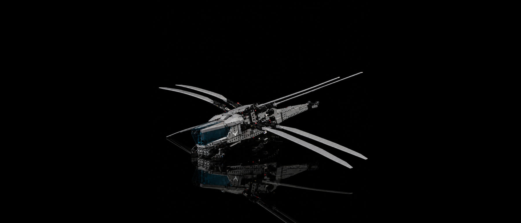 LED-Beleuchtungsset für LEGO® Dune Atreides Royal Ornithopter #10327 — standard build, without the LED light kit