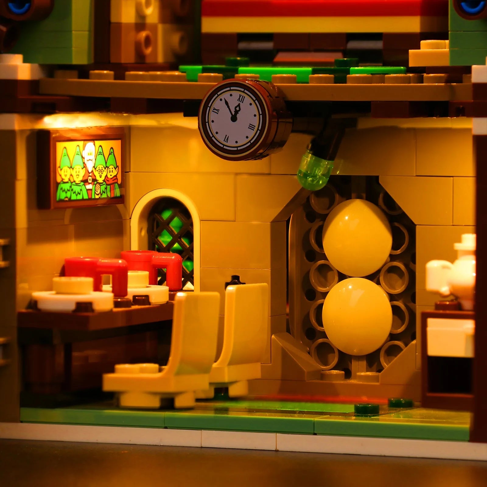 LEGO Icons Elf Club House #10275 LED lighting detail