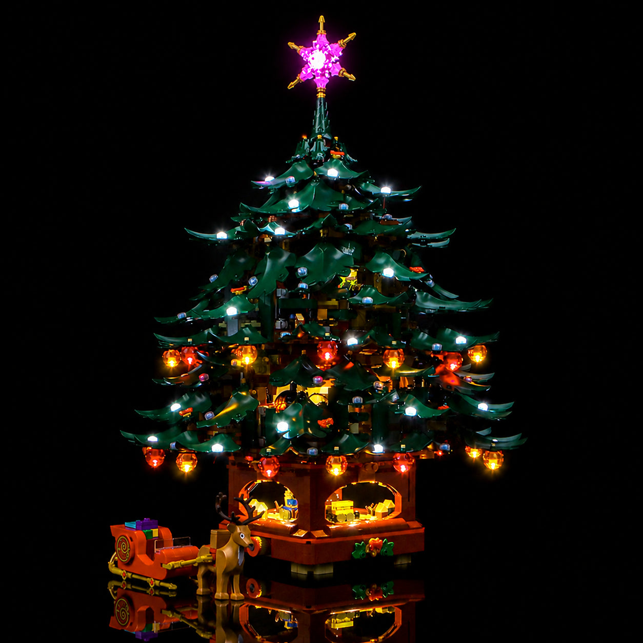 LED light kit for LEGO® Icons Family Christmas Tree #41843 | Bright My Bricks