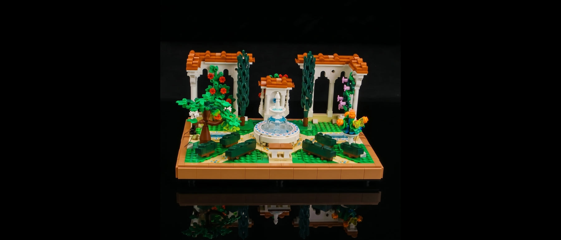 LED-Beleuchtungsset für LEGO® Springbrunnengarten #10359 — standard build, without the LED light kit