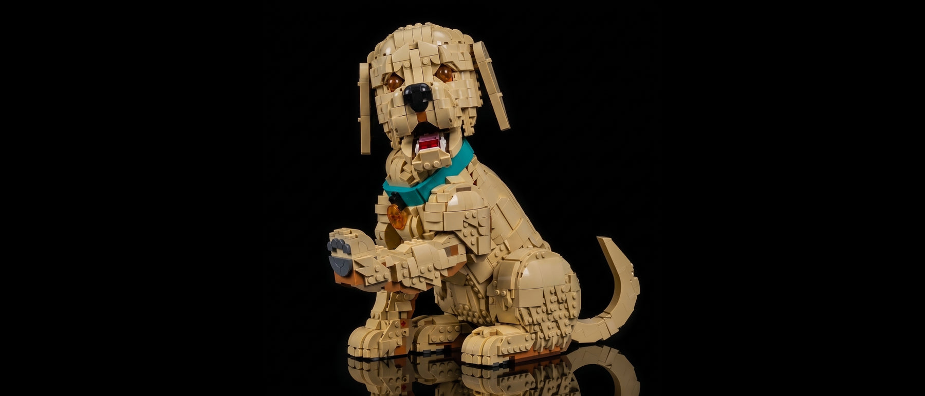 LED-Beleuchtungsset für LEGO® Golden Retriever Welpe #11384 — standard build, without the LED light kit