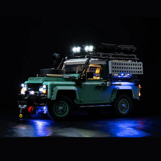 LED light kit for LEGO® Icons Land Rover Classic Defender 90 #10317 | Bright My Bricks