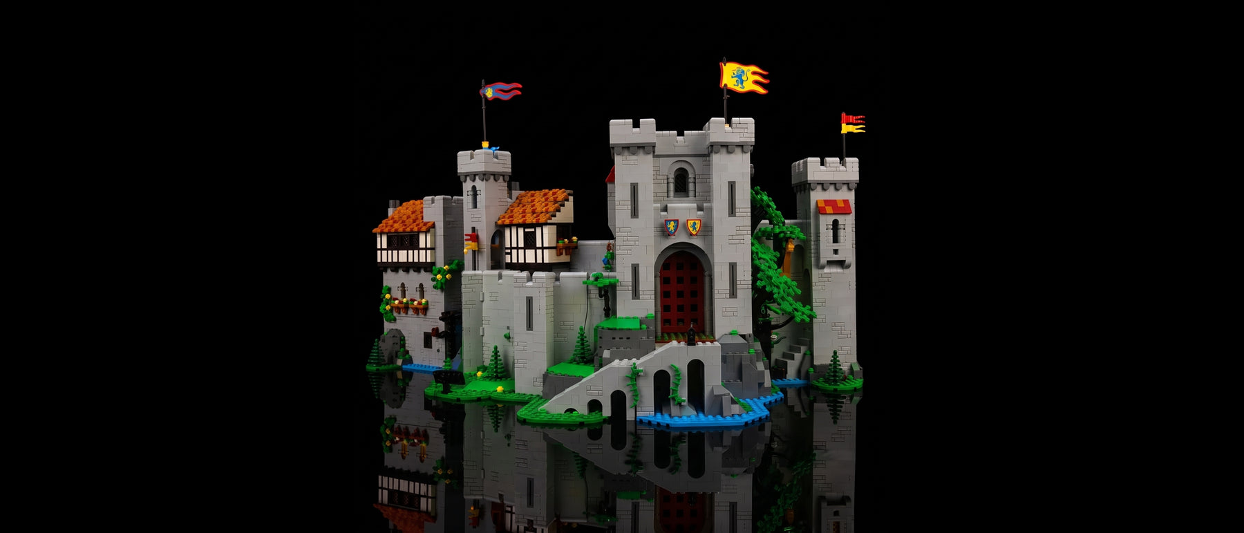 LED-Beleuchtungsset für LEGO® Burg der Löwenritter #10305 — standard build, without the LED light kit