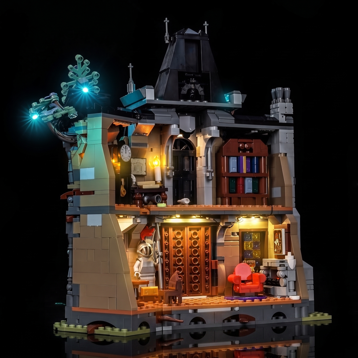 LED lights for LEGO® Icons Mayor Manor #11383, backlit stained glass windows