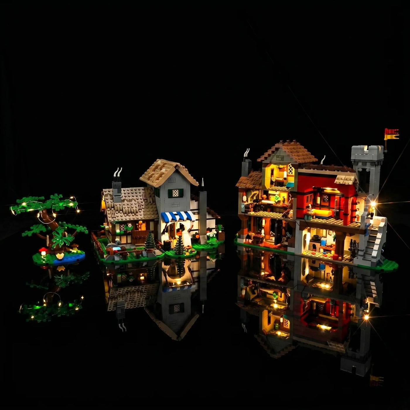 LED light kit for LEGO® Icons Medieval Town Square #10332 | Bright My Bricks