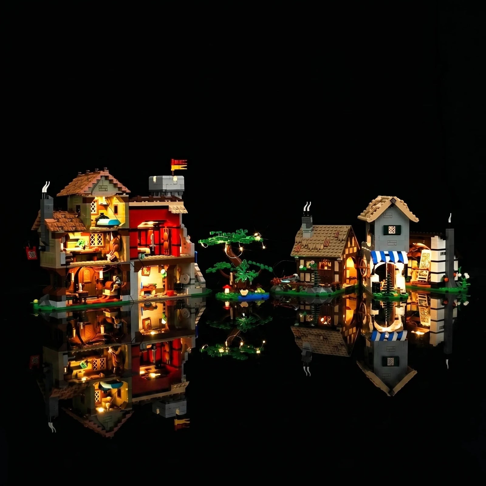 LED-Beleuchtungsset für LEGO® Mittelalterlicher Stadtplatz #10332