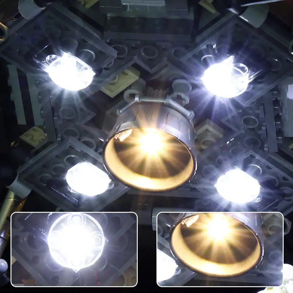 Bright My Bricks light kit for LEGO® Icons NASA Apollo 11 Lunar Lander #10266 — LED kit powered on