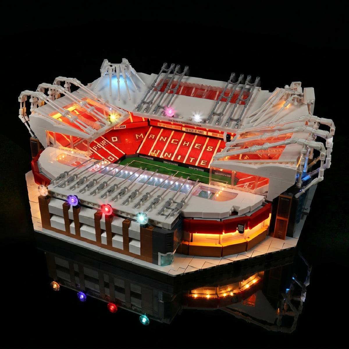 LEGO® Icons Old Trafford #10272 — LED strips and bricks detail (LED lighting kit)