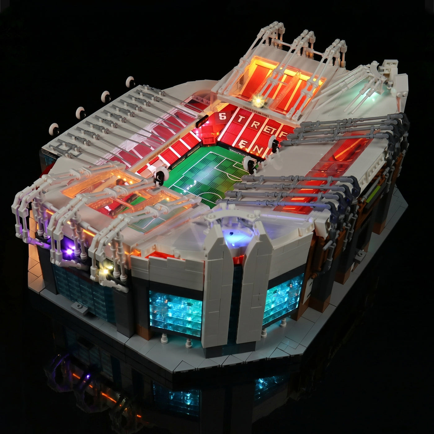 night-mode display glow: Bright My Bricks light kit for LEGO® Icons Old Trafford #10272