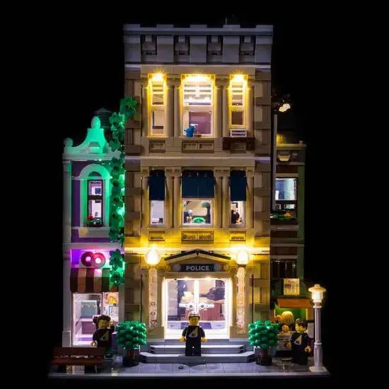 LED light kit for LEGO® Icons Police Station #10278 | Bright My Bricks