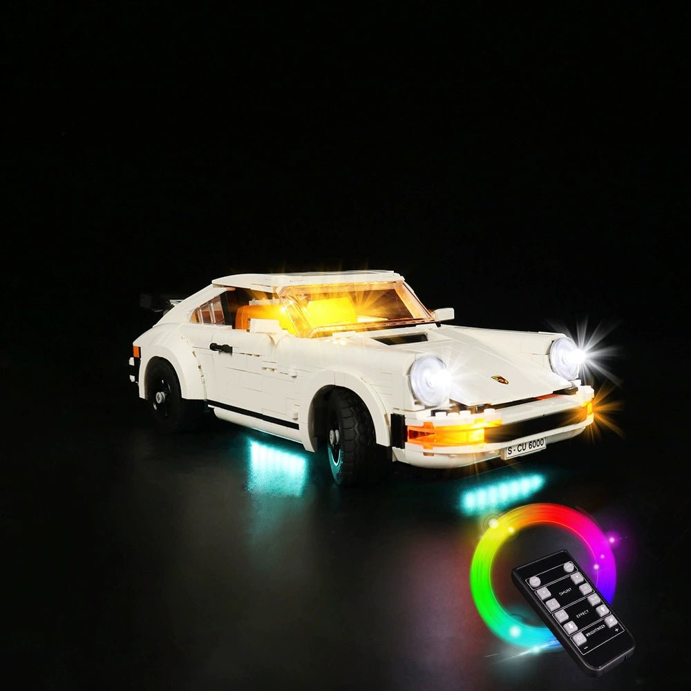 LEGO Icons Porsche 911 #10295 LED lighting detail