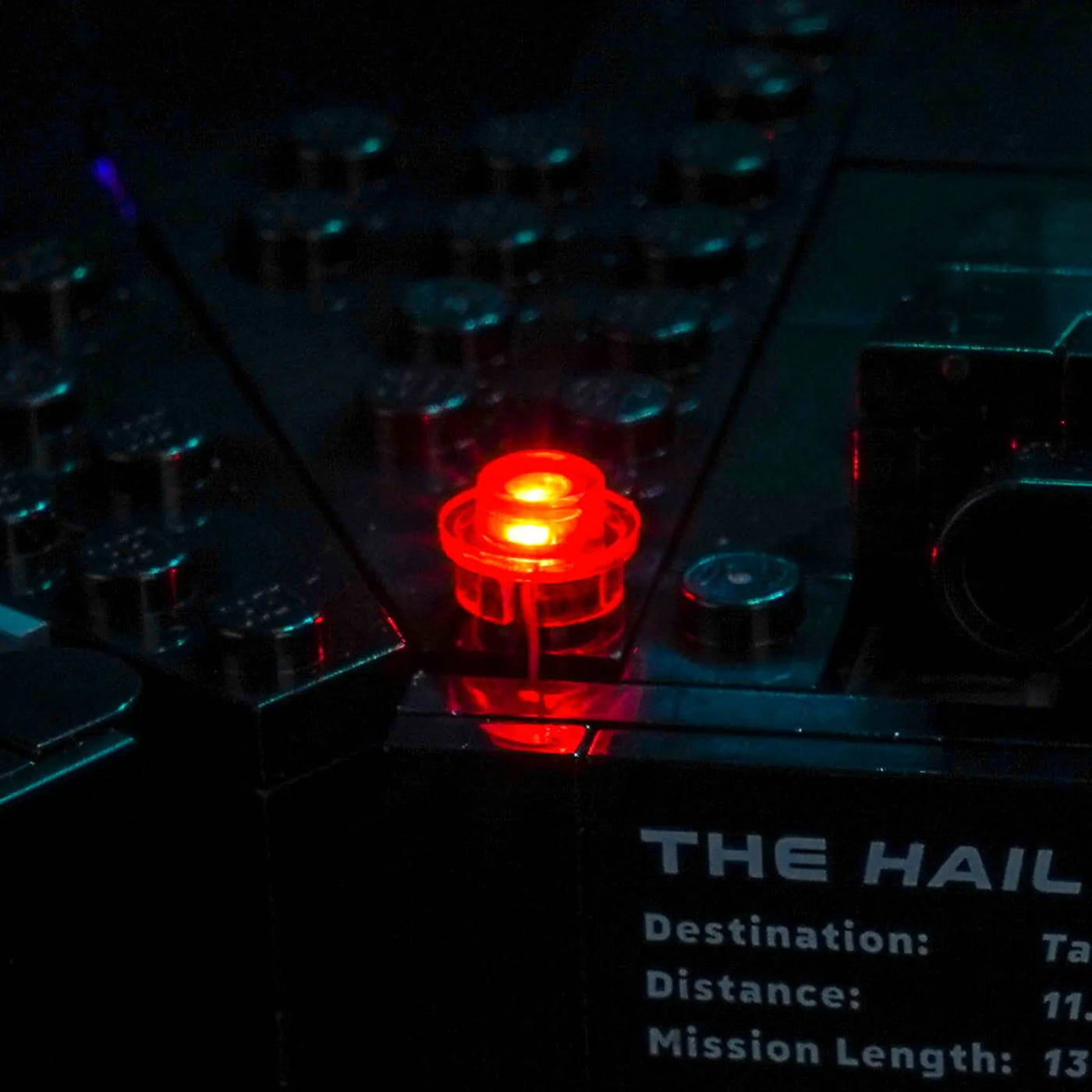 illuminated at night: Bright My Bricks RGB LED light kit for LEGO® Icons Project Hail Mary #11389