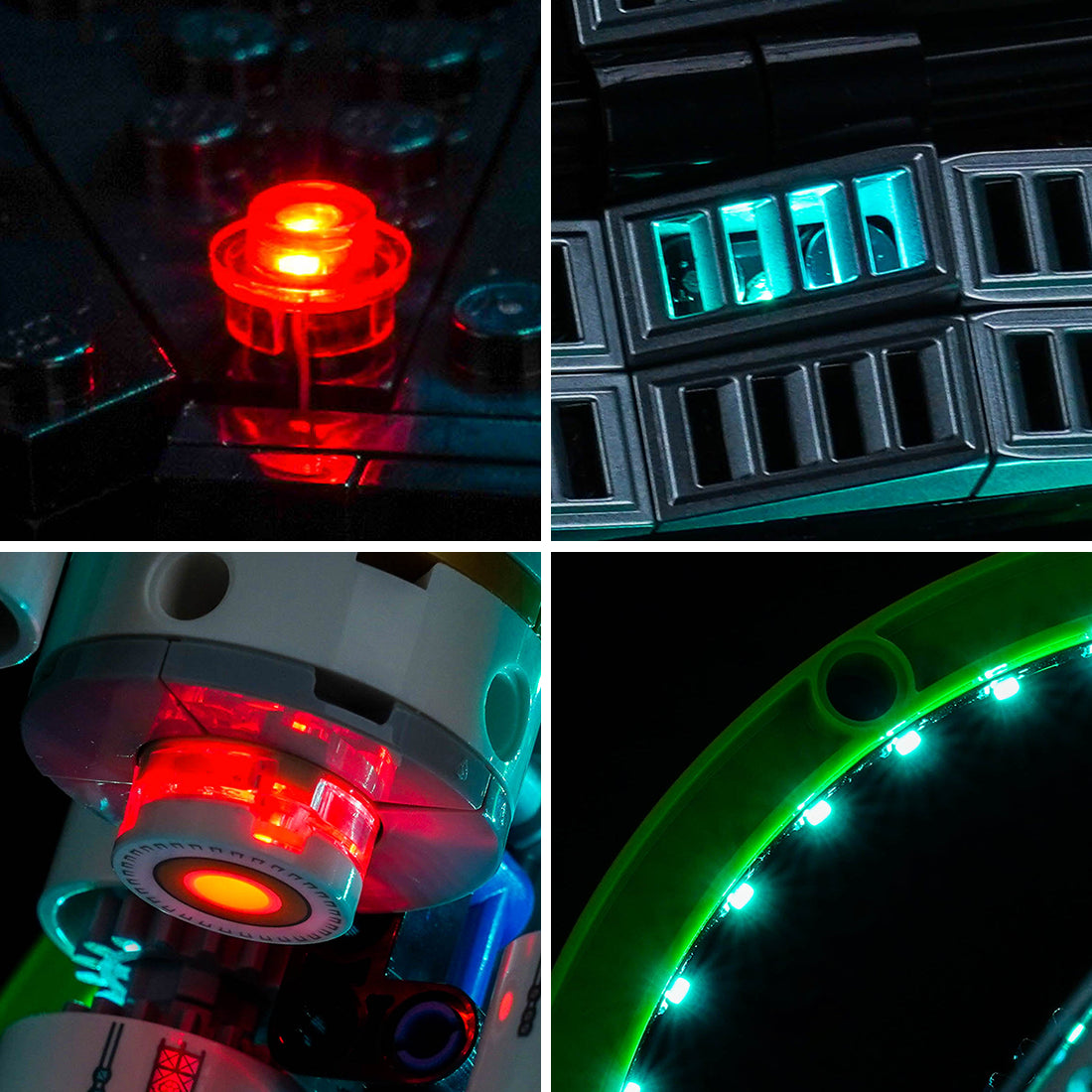 lighting effect on the build: Bright My Bricks RGB LED light kit for LEGO® Icons Project Hail Mary #11389