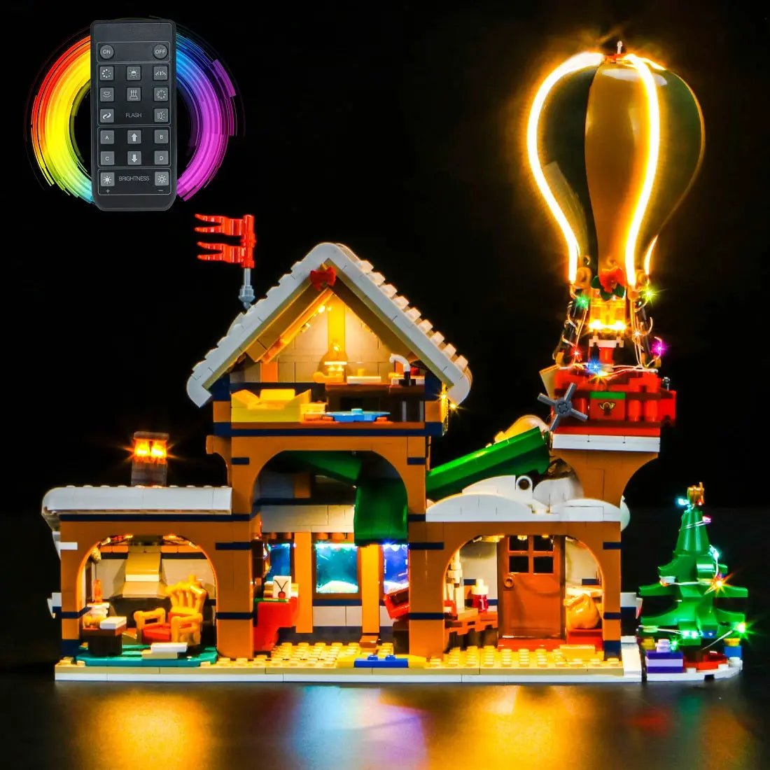 Light Kit for LEGO Icons Santa's Post Office #10339 - Bright My Bricks