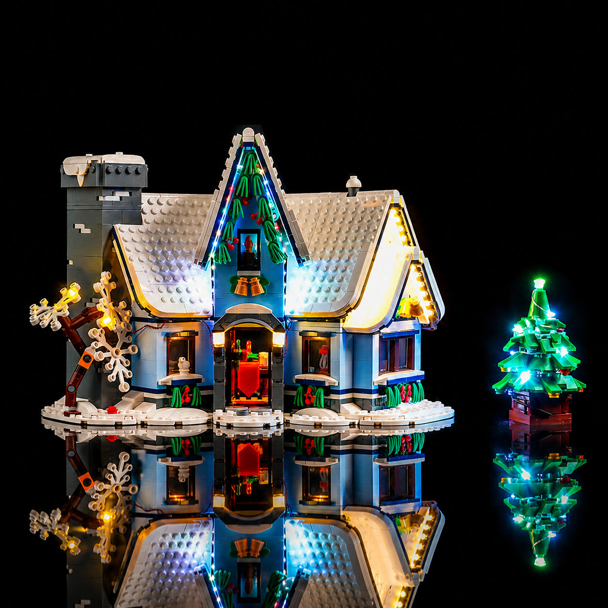LED light kit for LEGO® Icons Santa’s Visit #10293 | Bright My Bricks