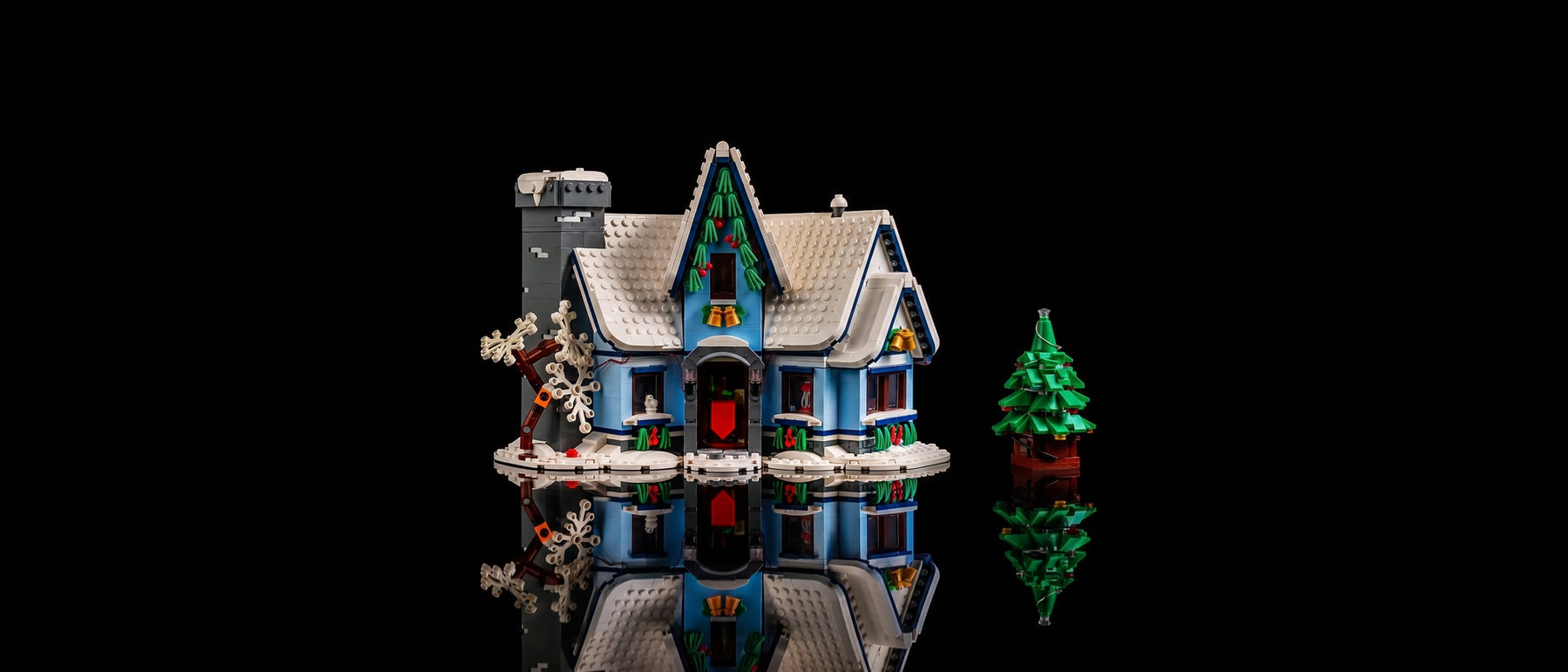 Light Kit for LEGO® Icons Santa’s Visit #10293 — standard build, without the LED light kit