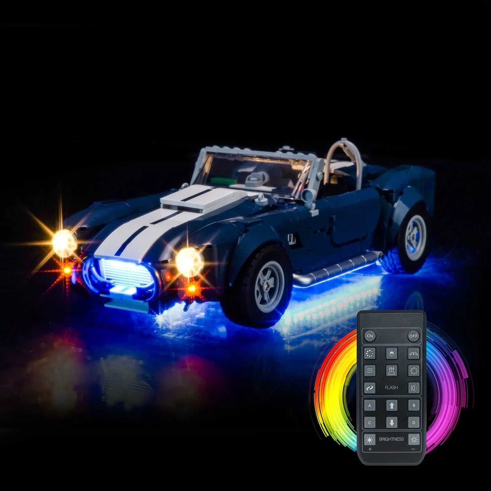 Light Kit for LEGO Icons Shelby Cobra 427 S/C #10357 - Bright My Bricks