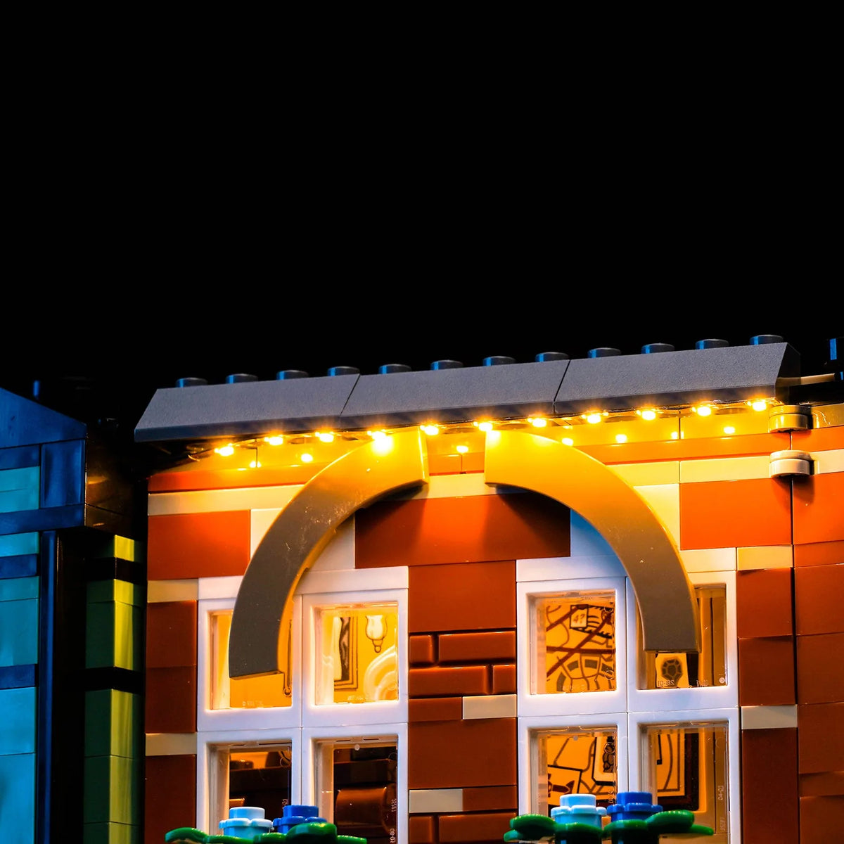 night-mode display glow: Bright My Bricks RGB LED light kit for LEGO® Icons Sherlock Holmes: Book Nook #10351