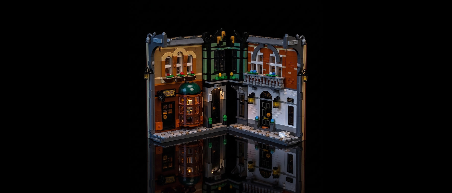 LED-Beleuchtungsset für LEGO® Sherlock Holmes: Bücherstütze #10351 — standard build, without the LED light kit