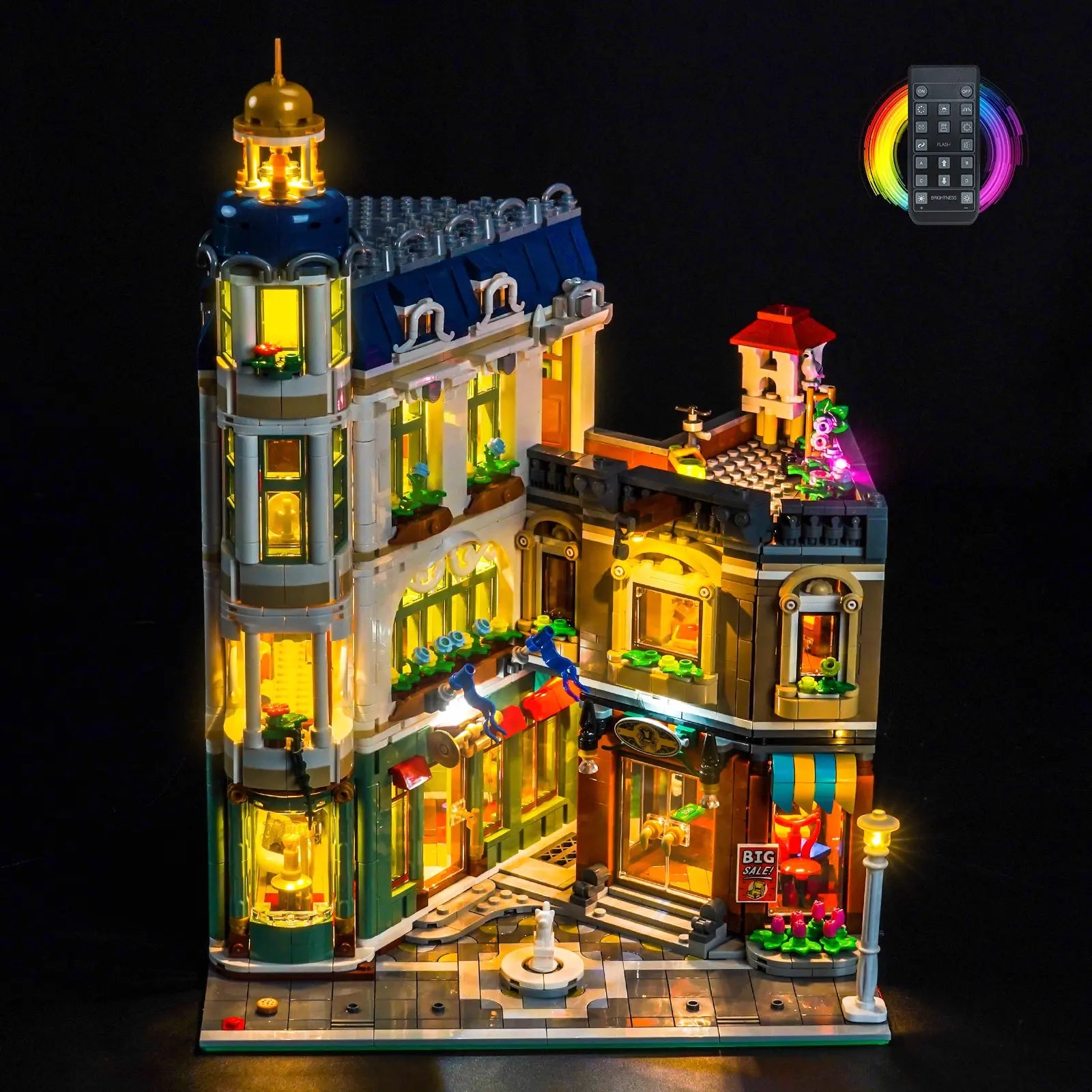 Light Kit for LEGO Icons Shopping Street #11371 - Bright My Bricks