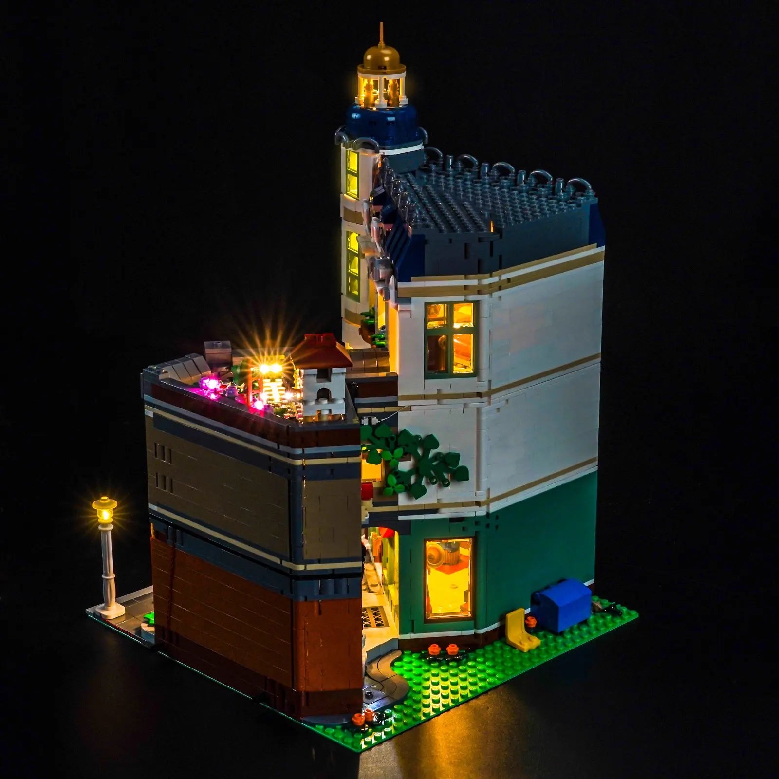 Light Kit LEGO Icons Shopping Street #11371 display view