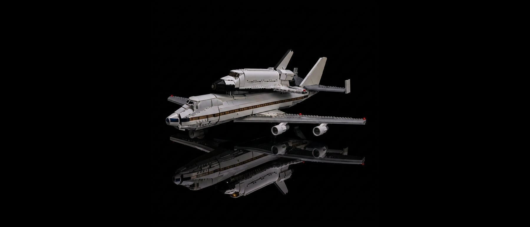 Kit LED pour LEGO® Le Shuttle Carrier Aircraft #10360 — standard build, without the LED light kit