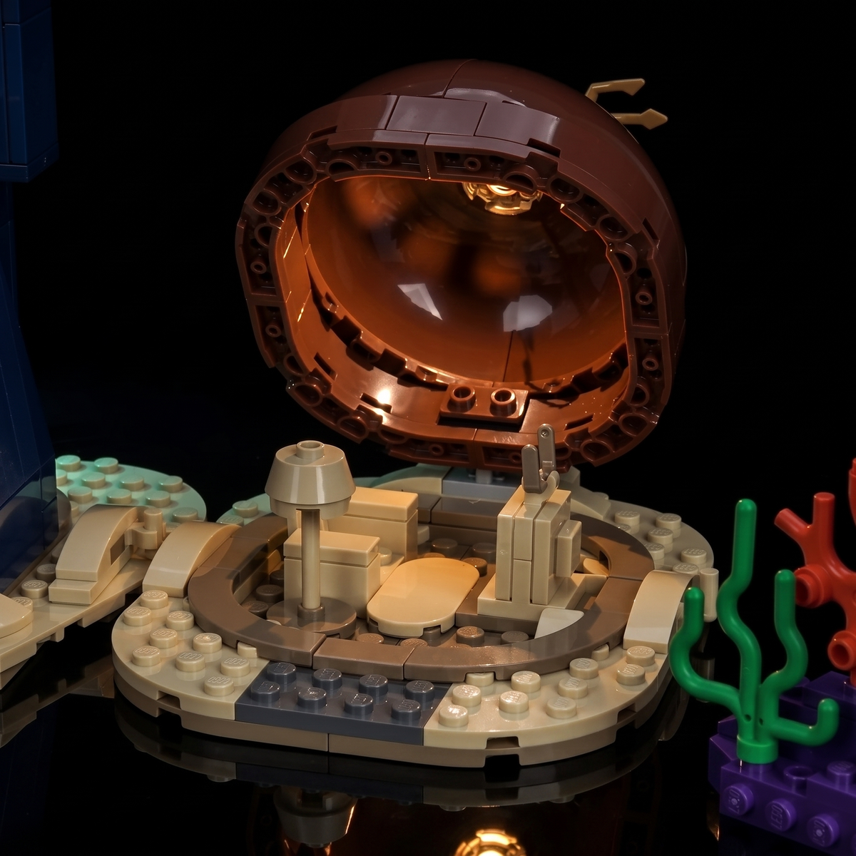 Bright My Bricks LED light kit for LEGO® Icons SpongeBob SquarePants: Bikini Bottom #11386 — close-up of the LED detail