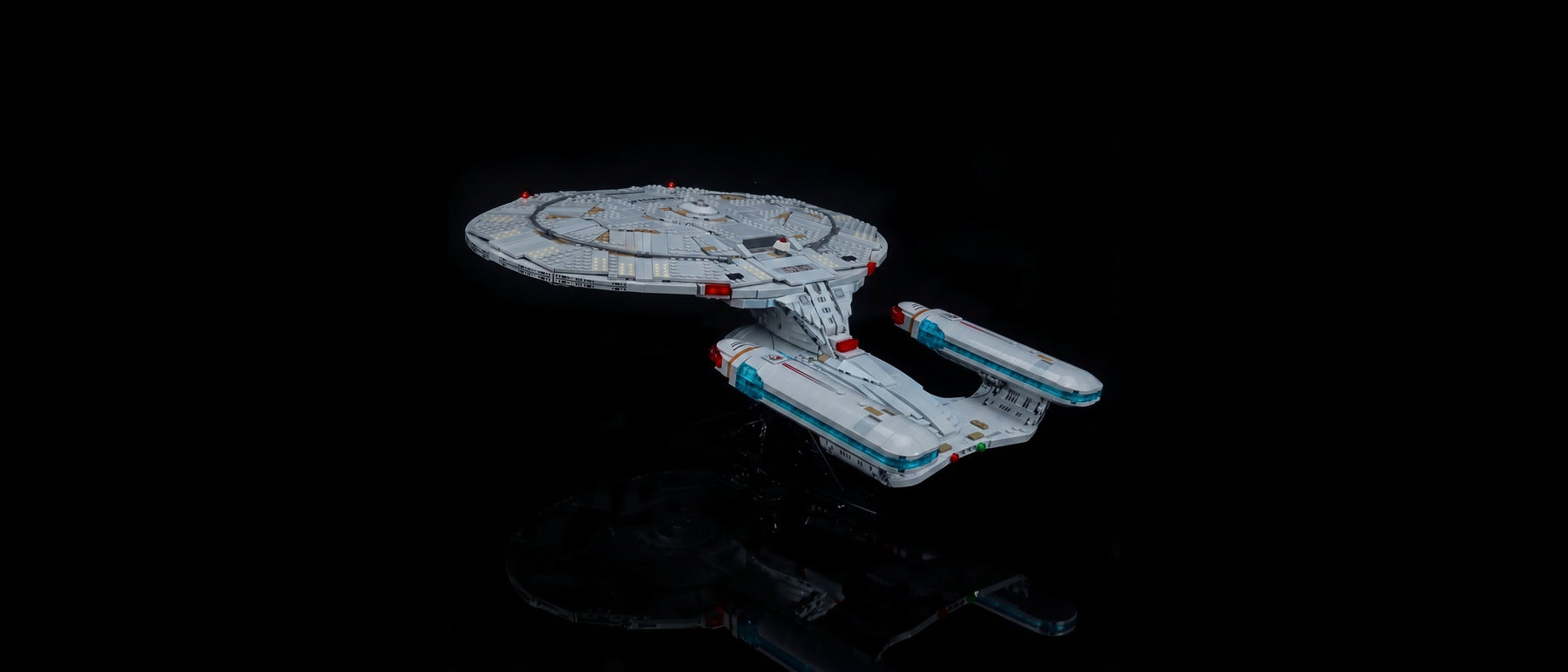 LED-Beleuchtungsset für LEGO® Star Trek: U.S.S. Enterprise NCC-1701-D™ #10356 — standard build, without the LED light kit