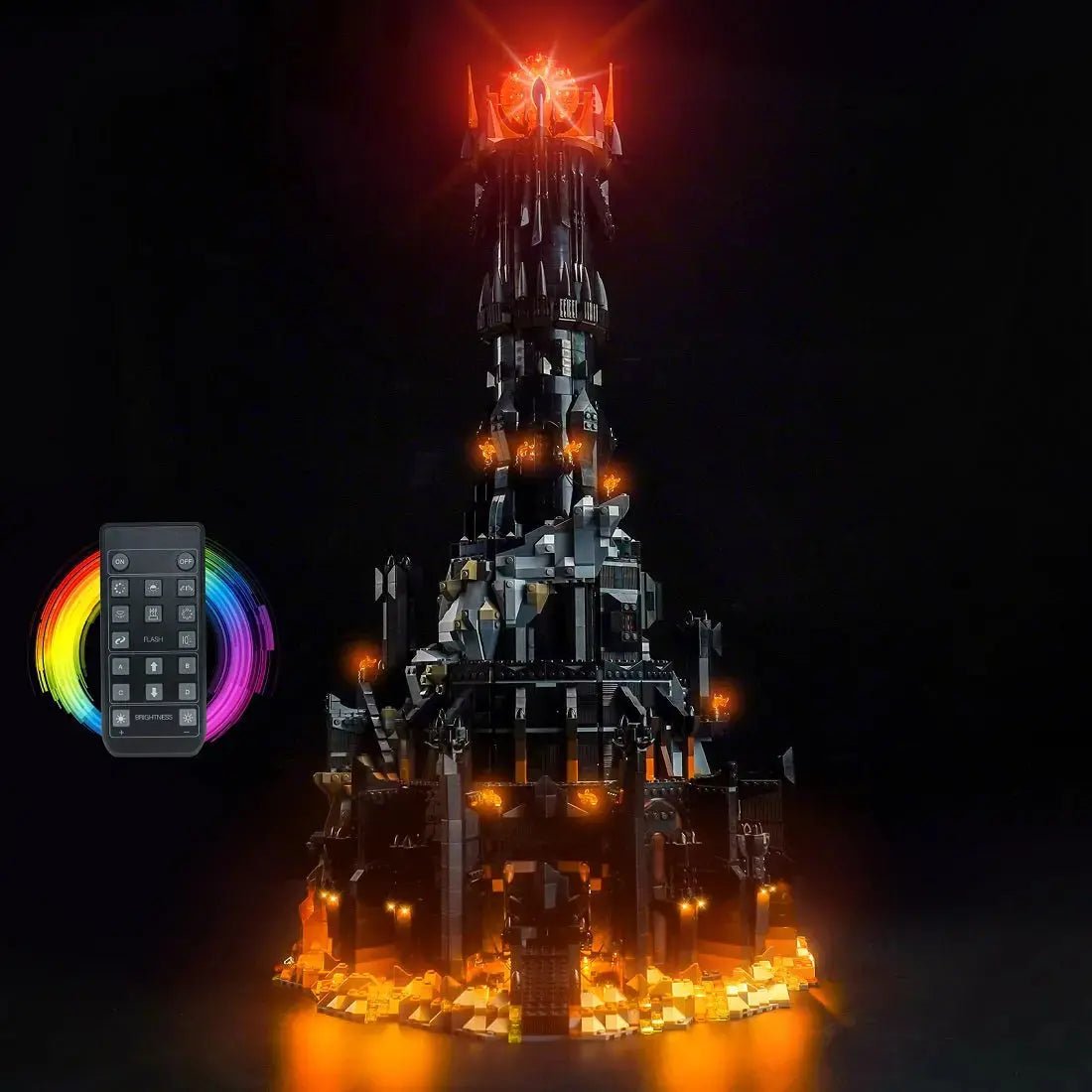 Light Kit for LEGO Icons The Lord of the Rings: Barad-dûr #10333 - Bright My Bricks