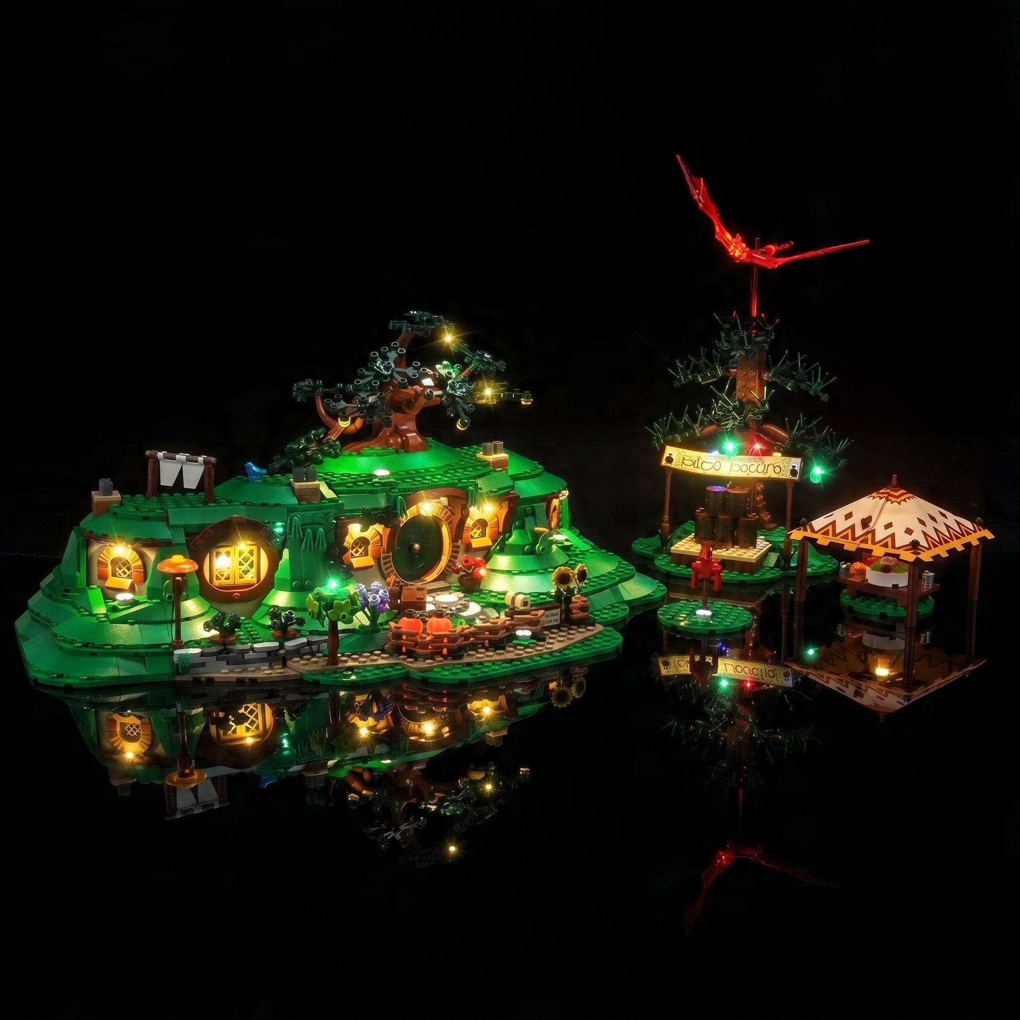 LED light kit for LEGO® Icons The Lord of the Rings: The Shire #10354 | Bright My Bricks