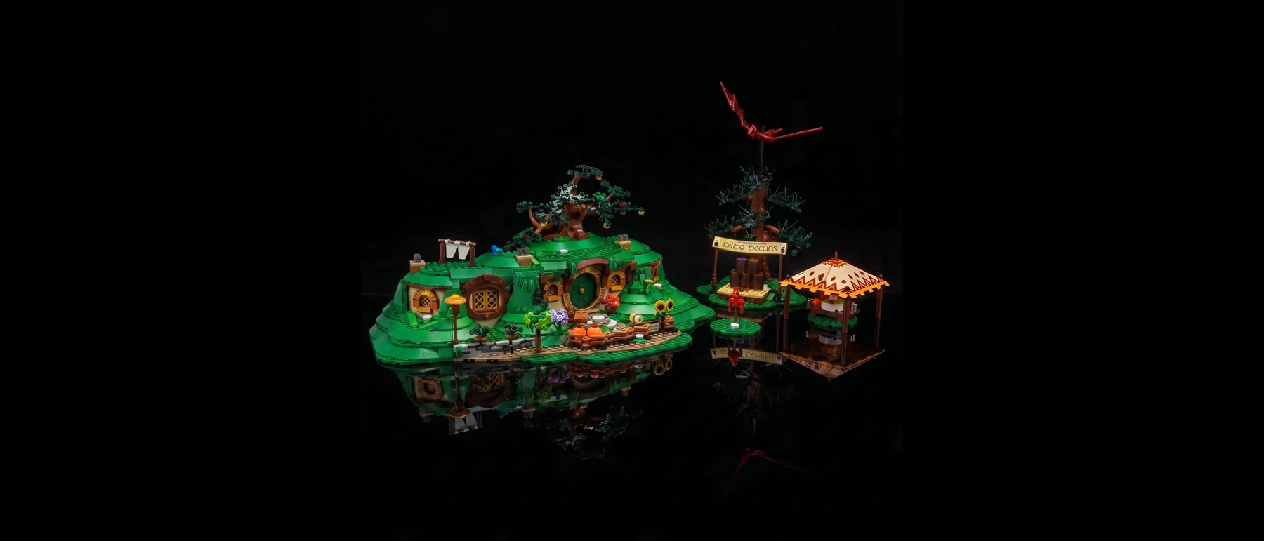Light Kit for LEGO® Icons The Lord of the Rings: The Shire™ #10354 — standard build, without the LED light kit