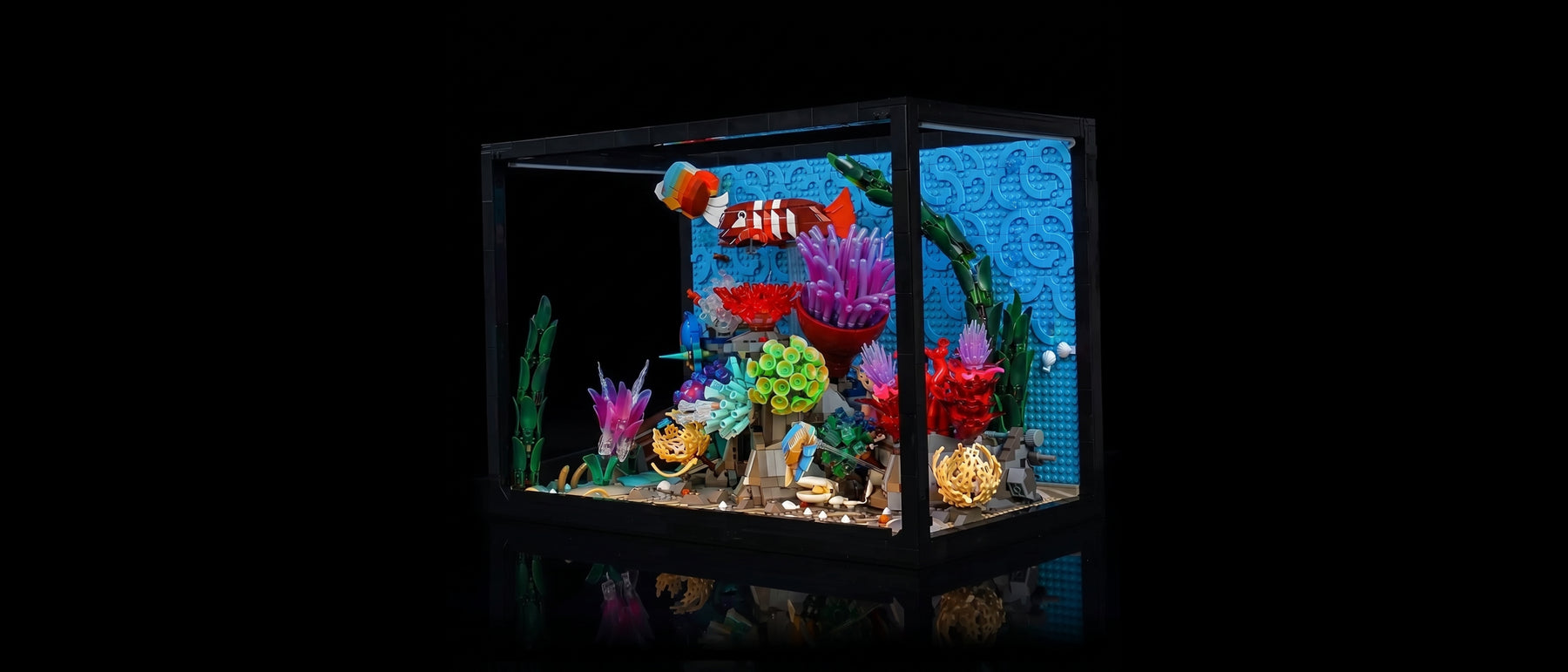 Light Kit for LEGO® Icons Tropical Aquarium #10366 — standard build, without the LED light kit