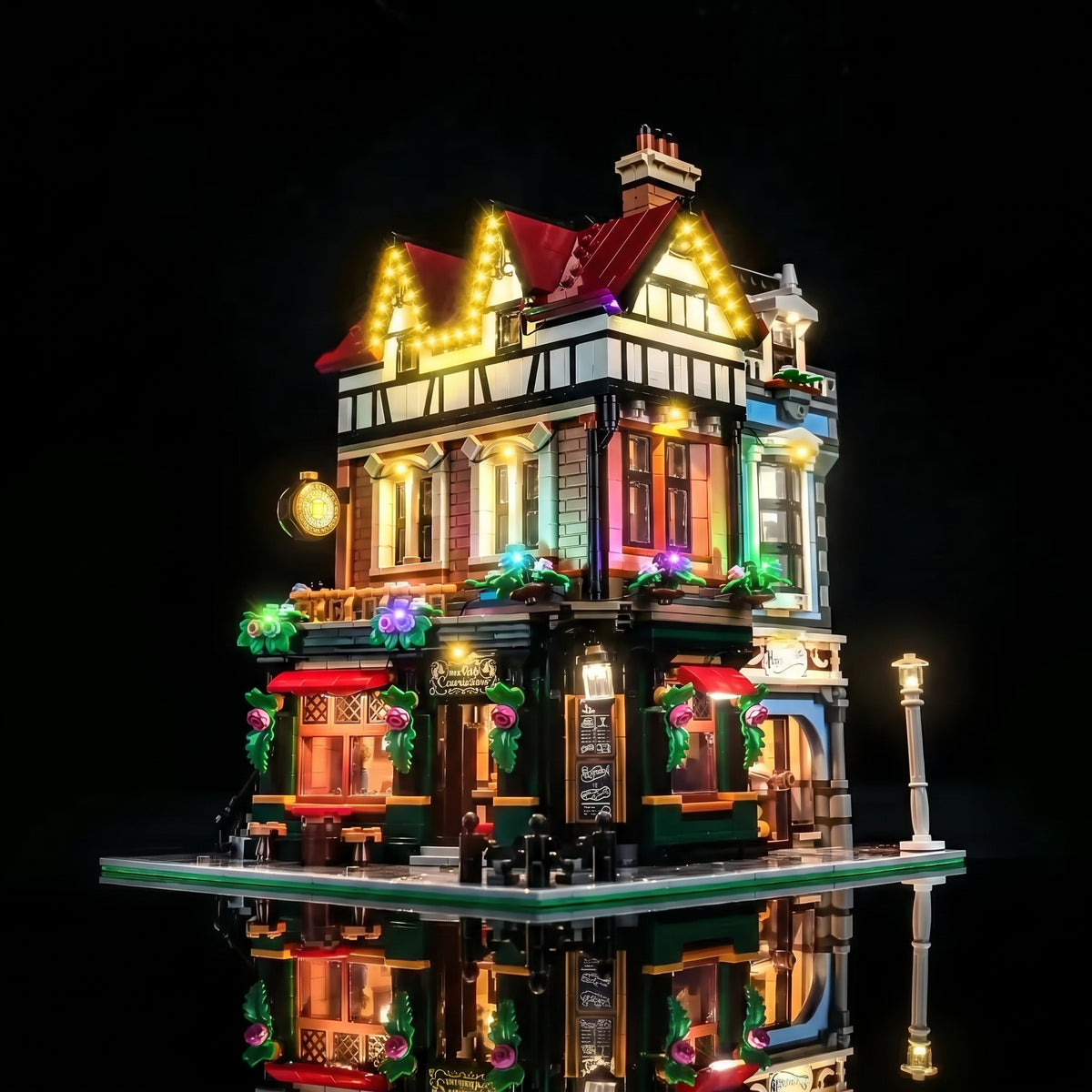 LED light kit for LEGO® Icons Tudor Corner #10350 | Bright My Bricks