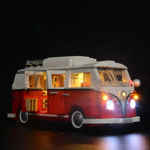 Light kit for the LEGO® VW T1 Camper Van #10220. Illuminate the classic  pop-top roof and detailed interior. Simple installation. Free Worldwide  Shipping! – Bright My Bricks