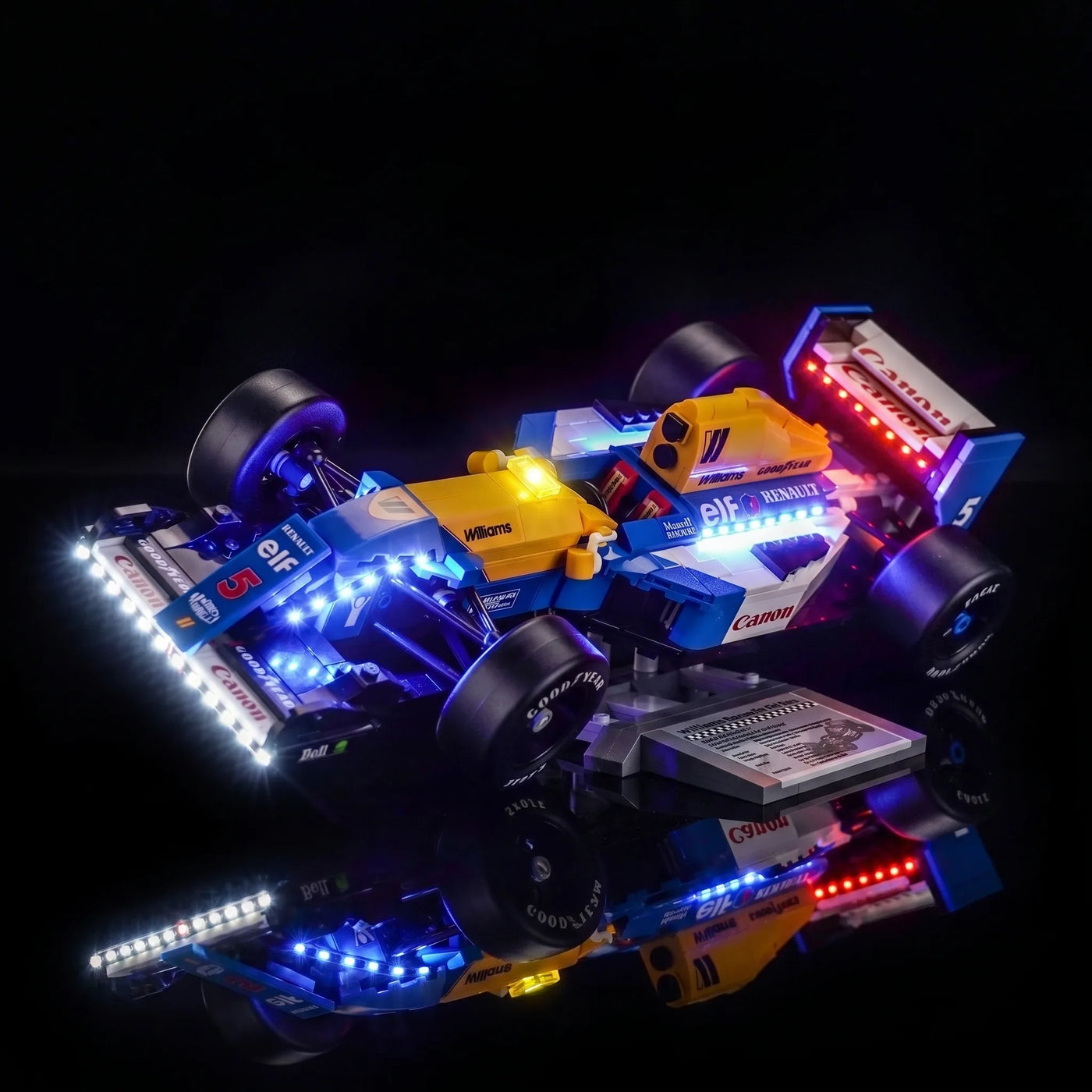 LED light kit for LEGO® Icons Williams Racing FW14B & Nigel Mansell #10353 | Bright My Bricks