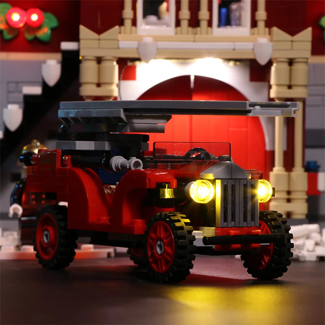 LED light kit for LEGO® Icons Winter Village Fire Station #10263 | Bright My Bricks
