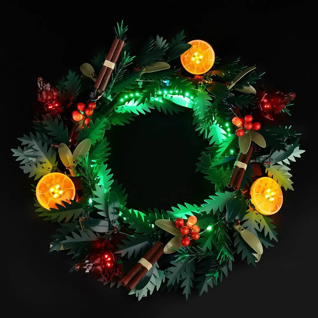 LED light kit for LEGO® Icons Wreath #10340 | Bright My Bricks