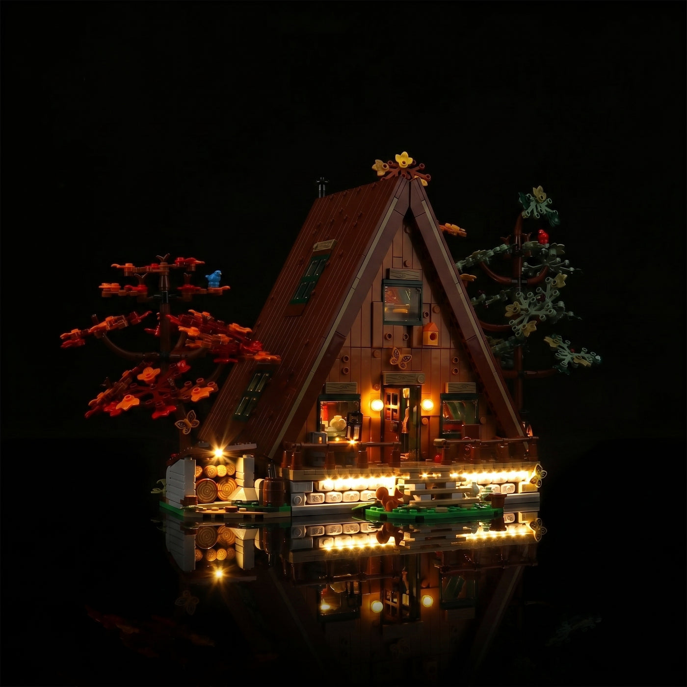 LED light kit for LEGO® Ideas A-Frame Cabin #21338 | Bright My Bricks