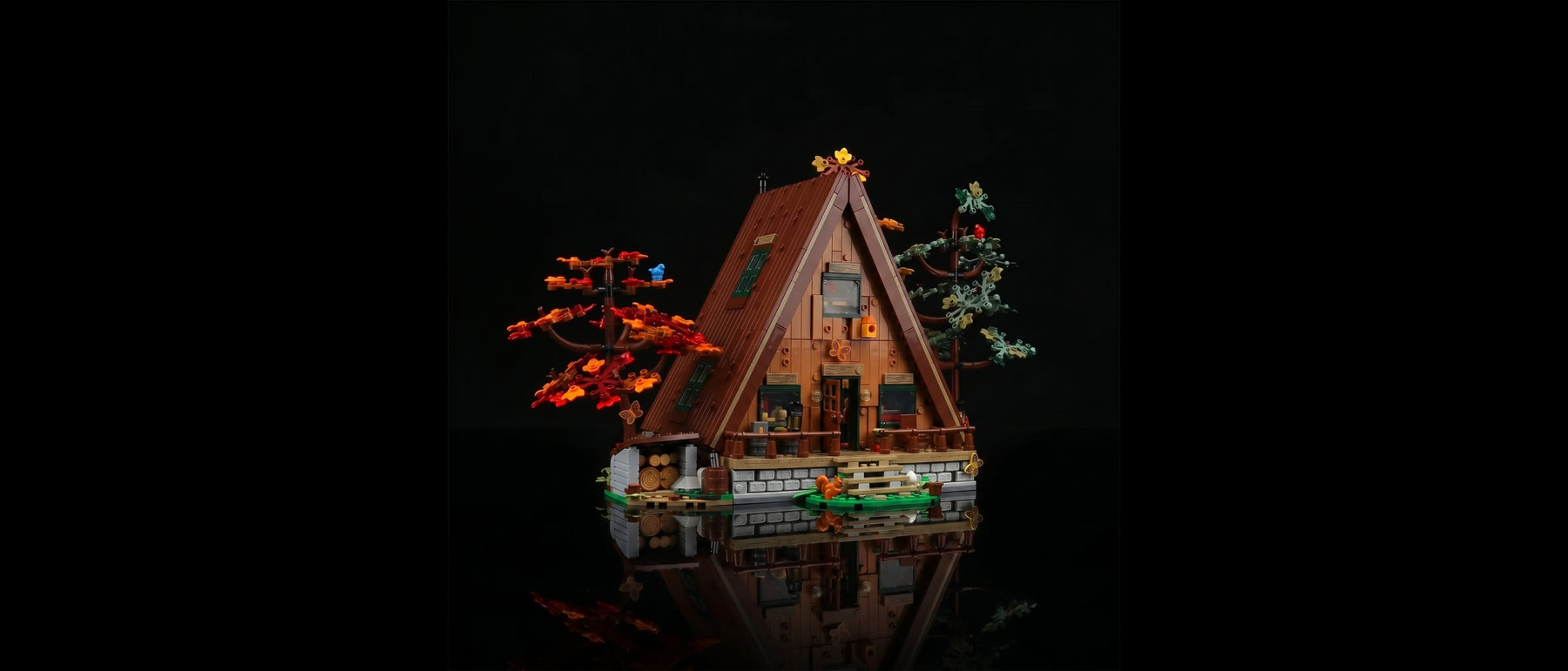 Light Kit for LEGO® Ideas A-Frame Cabin #21338 — standard build, without the LED light kit