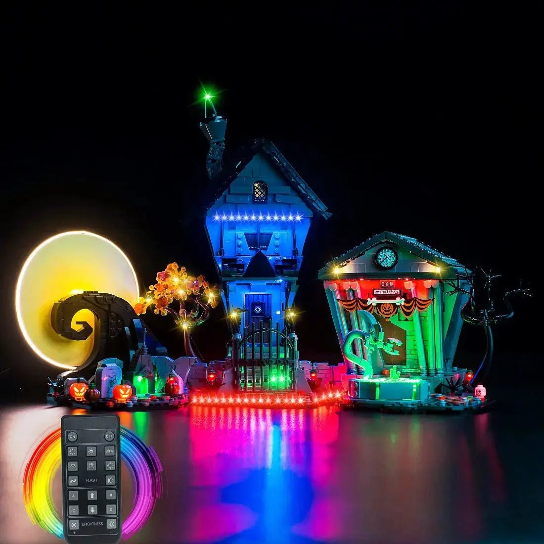 Light Kit for LEGO Ideas Disney Tim Burton's The Nightmare Before Christmas #21351 - Bright My Bricks