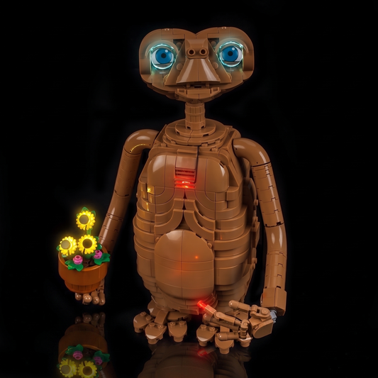 LED lights for LEGO® Ideas E.T. the Extra-Terrestrial #21370, brightened interior detail